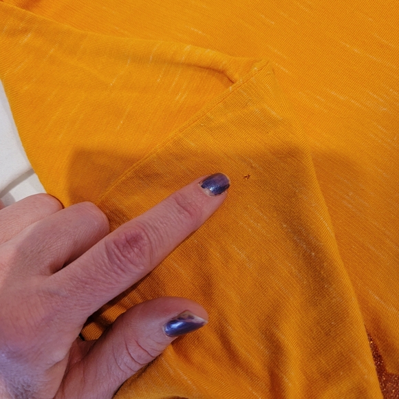 Disney Orange Tank Top with Glittery Mickey - Picture 7 of 9